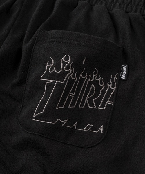 THRASHER(スラッシャー)の「【70】【THRASHER/スラッシャー】別注 ミニ裏毛 ファイヤーアップリケ刺繍 スウェット ショートパンツ【セットアップ可能】(その他パンツ・メンズ・チャコールグレー/アッシュグレー/ブラック・M/L/XL)」の10枚目の写真