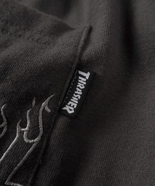 THRASHER(スラッシャー)の「【70】【THRASHER/スラッシャー】別注 ミニ裏毛 ファイヤーアップリケ刺繍 スウェット ショートパンツ【セットアップ可能】(その他パンツ・メンズ・チャコールグレー/アッシュグレー/ブラック・M/L/XL)」の18枚目の写真