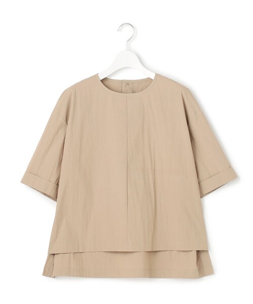 23区 L(ニジュウサンクオオキイサイズ)の「コットンナイロンタイプライター T ブラウス(シャツ/ブラウス・レディース・ホワイト系/ブラウン系/カーキ系・44/46)」の10枚目の写真