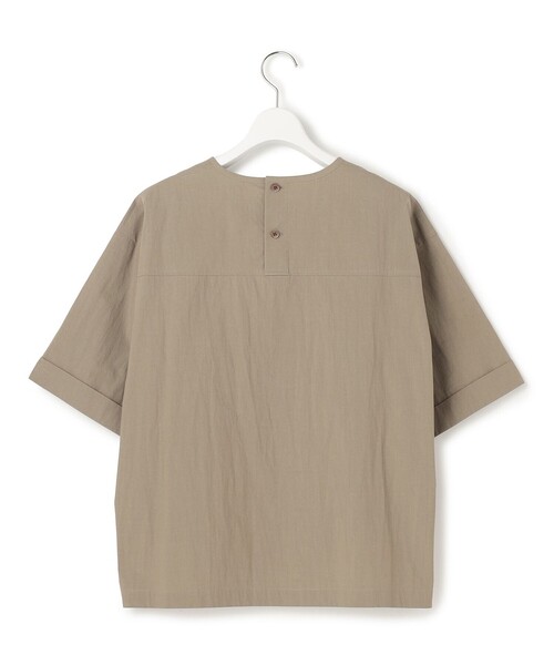 23区 L(ニジュウサンクオオキイサイズ)の「コットンナイロンタイプライター T ブラウス(シャツ/ブラウス・レディース・ホワイト系/ブラウン系/カーキ系・44/46)」の12枚目の写真