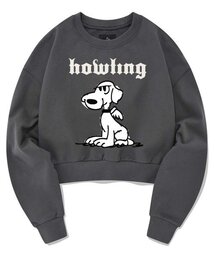 Retriever Club | ANGEL PUPPY CROP CREWNECK [CHACOAL GRAY](スウェット)