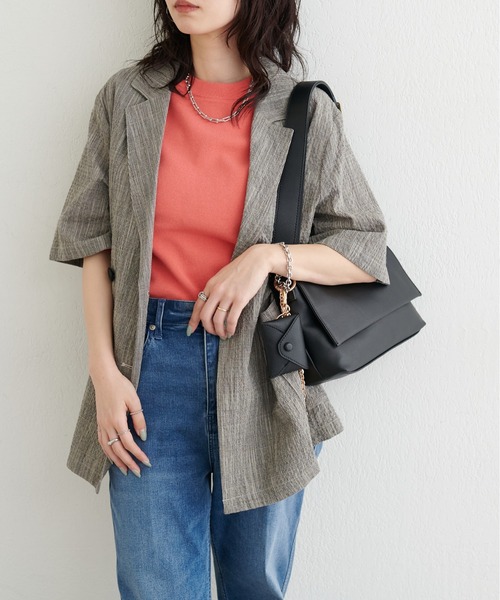 LARUTA(ラルータ)の「【LARUTA】強撚プチハイニット(ニット/セーター・レディース・ベージュ/ネイビー/オレンジ/オフホワイト・FREE)」の18枚目の写真