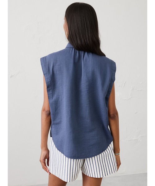 BANANA REPUBLIC FACTORY STORE(バナナリパブリック ファクトリーストア)の「BANANA REPUBLIC FACTORY STORE ソフト ガーゼ シャツ(シャツ/ブラウス・レディース・ブルー系その他/ベージュ/ブラウン・L/M/S/XS)」の5枚目の写真
