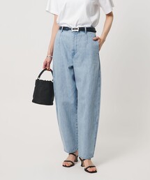 別注】＜upper hights for conte＞タックデニムパンツ UN（デニム