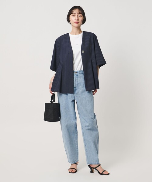 UNITED ARROWS(ユナイテッドアローズ)の「カーブ デニムパンツ(デニムパンツ・レディース・ライトブルー/ダークグレー/コバルトブルー・38/36)」の7枚目の写真