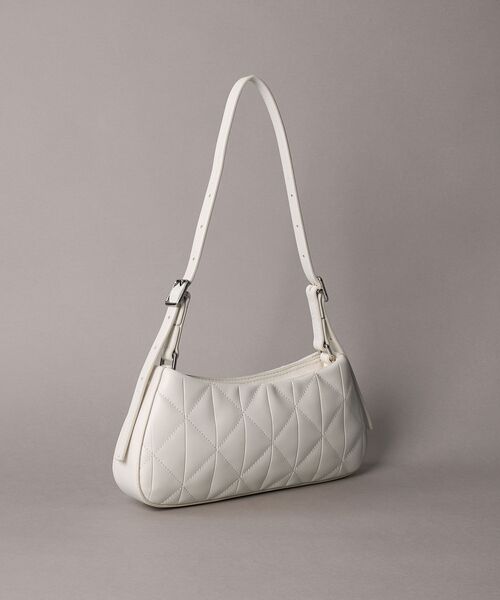 Calvin Klein(カルバン・クライン)の「キルティングスモールショルダーバッグ(ボディバッグ/ウエストポーチ・レディース・ホワイト/ブラック・FREE)」の7枚目の写真