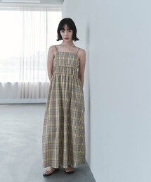 EMMEL REFINES | <EMMEL REFINES>EM ビッグチェック キャミワンピース(ワンピース)