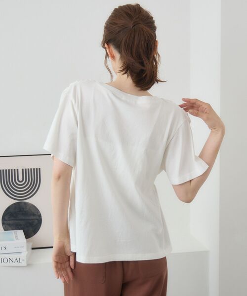 RETRO GIRL(レトロガール)の「シャーリングデザインTEE(Tシャツ/カットソー・レディース・ブラック/アイボリー/ピンク・FREE)」の17枚目の写真