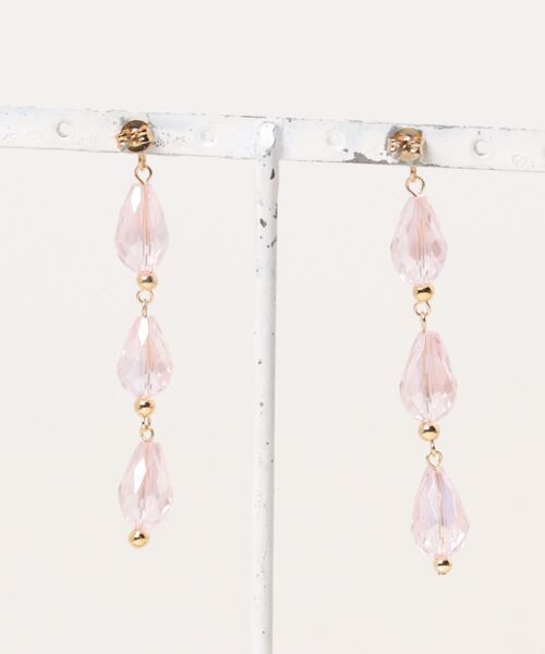 tone（トーン）の「wamushroom by wamcom/drop beads 3連 ピアス（ピアス（両耳用）・レディース・その他/ピンク/ブルー・FREE）」の4枚目の写真