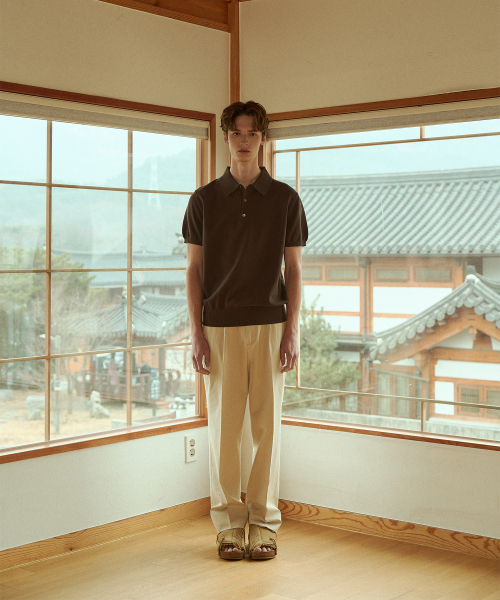 BELLIEF（ベリーフ）の「Essential Linen Cotton Twill Adjust 2-Pleated Relaxed Chino (Beige)（その他パンツ・メンズ・その他・LARGE/X-LARGE/MEDIUM）」の2枚目の写真