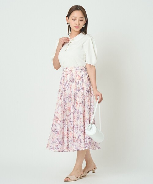 ANAYI（アナイ）の「タックパフポロ プルオーバー（ポロシャツ・レディース・ピンク/ブラック/オフホワイト・38）」の16枚目の写真