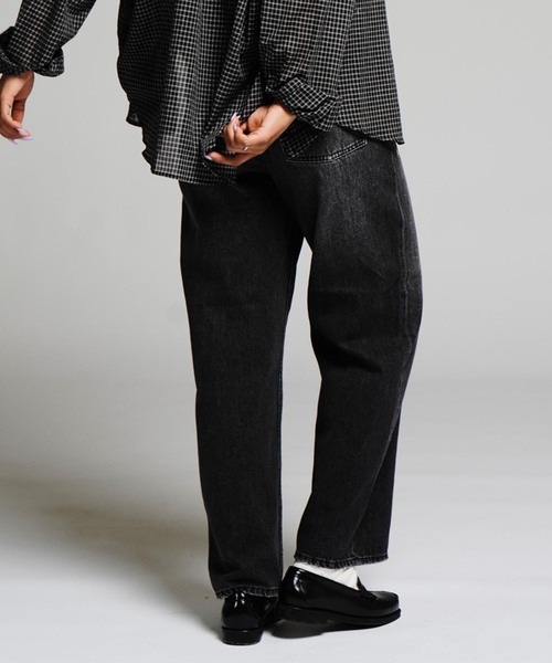 JOINT WORKS(ジョイントワークス)の「アイレット ディテール ワイドデニムパンツ / J EYELET DETAIL PANTS(その他パンツ・レディース・ブラック/ブルー系その他・SMALL/MEDIUM)」の7枚目の写真