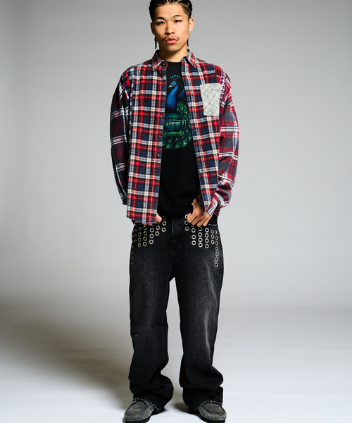 JOINT WORKS(ジョイントワークス)の「アイレット ディテール ワイドデニムパンツ / J EYELET DETAIL PANTS(その他パンツ・レディース・ブラック/ブルー系その他・SMALL/MEDIUM)」の13枚目の写真