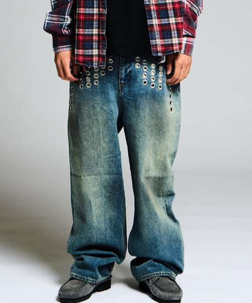 JOINT WORKS(ジョイントワークス)の「アイレット ディテール ワイドデニムパンツ / J EYELET DETAIL PANTS(その他パンツ・レディース・ブラック/ブルー系その他・SMALL/MEDIUM)」の18枚目の写真