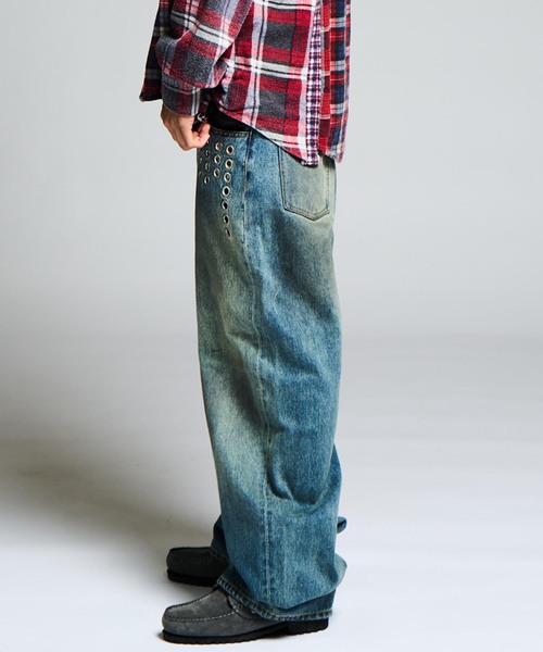 JOINT WORKS(ジョイントワークス)の「アイレット ディテール ワイドデニムパンツ / J EYELET DETAIL PANTS(その他パンツ・レディース・ブラック/ブルー系その他・SMALL/MEDIUM)」の19枚目の写真