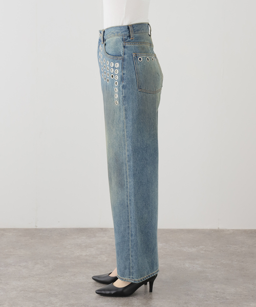 JOINT WORKS(ジョイントワークス)の「アイレット ディテール ワイドデニムパンツ / J EYELET DETAIL PANTS(その他パンツ・レディース・ブラック/ブルー系その他・SMALL/MEDIUM)」の22枚目の写真