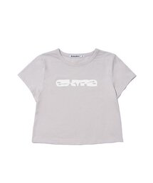 EXOD LOGO CROP TEE  L/BEIGE