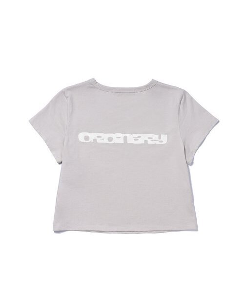 EXTRAORDINARY(エクストラオーディナリー)の「EXOD LOGO CROP TEE L/BEIGE(Tシャツ/カットソー・レディース・その他・SMALL/X-SMALL)」の2枚目の写真