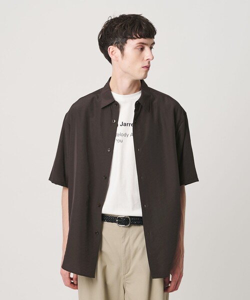 BEAUTY&YOUTH UNITED ARROWS(ビューティーアンドユースユナイテッドアローズ)の「シーン ナイロン レギュラー シャツ GRANDE型(シャツ/ブラウス・メンズ・ダークブラウン/ブラック・M/S/XL/L)」の2枚目の写真