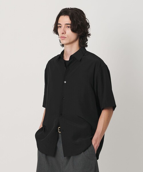 BEAUTY&YOUTH UNITED ARROWS(ビューティーアンドユースユナイテッドアローズ)の「シーン ナイロン レギュラー シャツ GRANDE型(シャツ/ブラウス・メンズ・ダークブラウン/ブラック・M/S/XL/L)」の1枚目の写真