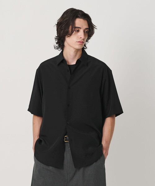BEAUTY&YOUTH UNITED ARROWS(ビューティーアンドユースユナイテッドアローズ)の「シーン ナイロン レギュラー シャツ GRANDE型(シャツ/ブラウス・メンズ・ダークブラウン/ブラック・M/S/XL/L)」の3枚目の写真
