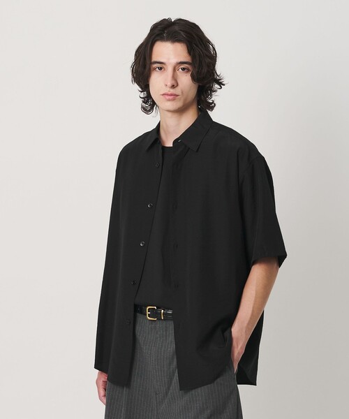BEAUTY&YOUTH UNITED ARROWS(ビューティーアンドユースユナイテッドアローズ)の「シーン ナイロン レギュラー シャツ GRANDE型(シャツ/ブラウス・メンズ・ダークブラウン/ブラック・M/S/XL/L)」の5枚目の写真