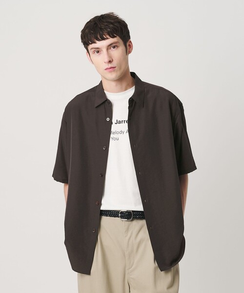 BEAUTY&YOUTH UNITED ARROWS(ビューティーアンドユースユナイテッドアローズ)の「シーン ナイロン レギュラー シャツ GRANDE型(シャツ/ブラウス・メンズ・ダークブラウン/ブラック・M/S/XL/L)」の6枚目の写真