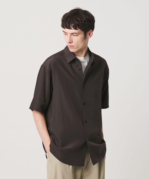 BEAUTY&YOUTH UNITED ARROWS(ビューティーアンドユースユナイテッドアローズ)の「シーン ナイロン レギュラー シャツ GRANDE型(シャツ/ブラウス・メンズ・ダークブラウン/ブラック・M/S/XL/L)」の8枚目の写真
