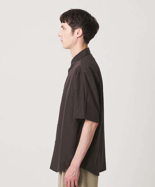 BEAUTY&YOUTH UNITED ARROWS(ビューティーアンドユースユナイテッドアローズ)の「シーン ナイロン レギュラー シャツ GRANDE型(シャツ/ブラウス・メンズ・ダークブラウン/ブラック・M/S/XL/L)」の10枚目の写真
