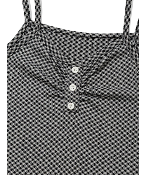UGLY SHADOW(アグリーシャドウ)の「CHECKERED LACE SLEEVELESS(BLACK)(Tシャツ/カットソー・レディース・その他・FREE)」の6枚目の写真