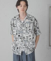 アソートパターンレギュラーカラーショートスリーブシャツ