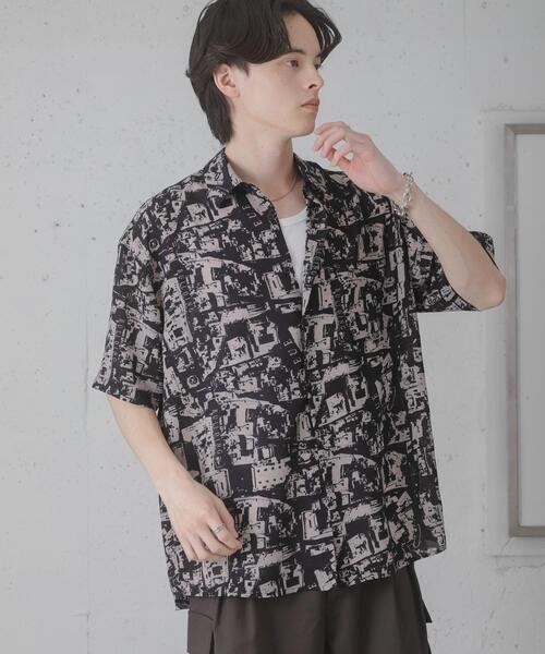 SENSE OF PLACE by URBAN RESEARCH(センスオブプレイスバイアーバンリサーチ)の「アソートパターンレギュラーカラーショートスリーブシャツ(シャツ/ブラウス・メンズ・ブラック/ホワイト/ブラウン・MEDIUM/LARGE)」の20枚目の写真