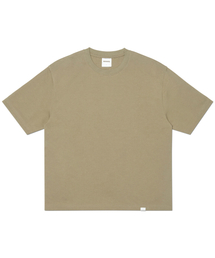 NM PLAIN CROP T-SHIRT - KHAKI GRAY