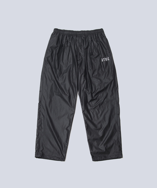 STANCE SEOUL(スタンス・ソウル)の「NYLON STNC WIDE EASY PANTS (GLOSSY BLACK)(スウェットパンツ・レディース・その他・S-M/M-L)」の1枚目の写真