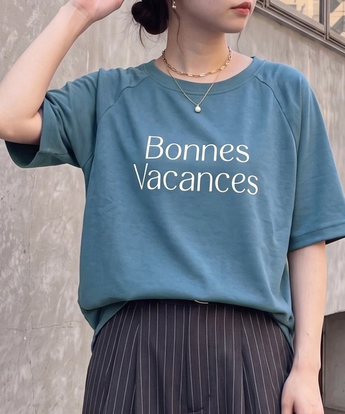 SELECT LEVERY(セレクトリベリー)の「メッシュワイドプルオーバー Tシャツ(Tシャツ/カットソー・レディース・ブルー/アイボリー/グリーン/ブラック・MEDIUM/LARGE)」の4枚目の写真