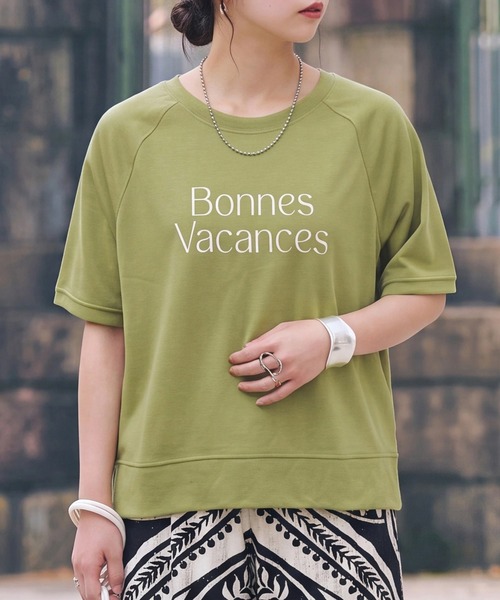 SELECT LEVERY(セレクトリベリー)の「メッシュワイドプルオーバー Tシャツ(Tシャツ/カットソー・レディース・ブルー/アイボリー/グリーン/ブラック・MEDIUM/LARGE)」の3枚目の写真