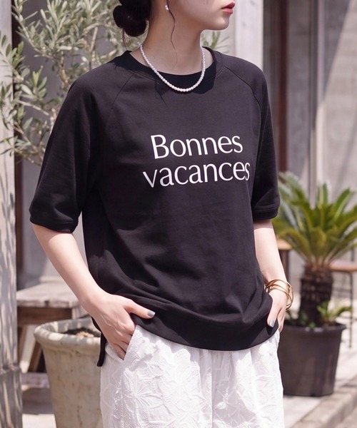 SELECT LEVERY(セレクトリベリー)の「メッシュワイドプルオーバー Tシャツ(Tシャツ/カットソー・レディース・ブルー/アイボリー/グリーン/ブラック・MEDIUM/LARGE)」の2枚目の写真