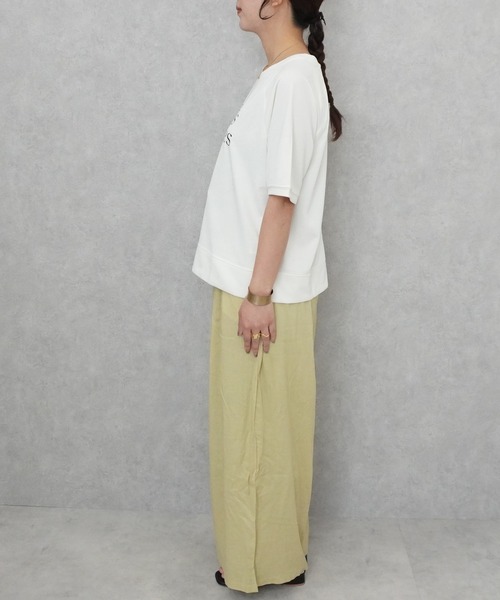 SELECT LEVERY(セレクトリベリー)の「メッシュワイドプルオーバー Tシャツ(Tシャツ/カットソー・レディース・ブルー/アイボリー/グリーン/ブラック・MEDIUM/LARGE)」の12枚目の写真