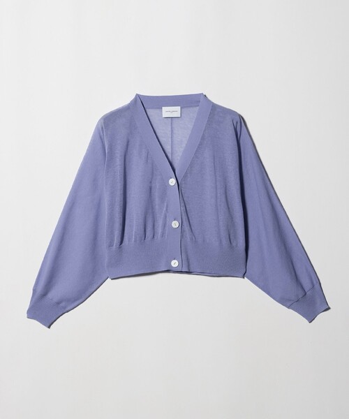 UNITED ARROWS(ユナイテッドアローズ)の「ドルマンスリーブ カーディガン ‐ウォッシャブル‐(カーディガン/ボレロ・レディース・ホワイト/ライラック/ブラック・FREE)」の3枚目の写真