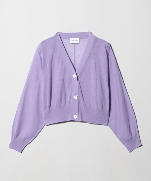 UNITED ARROWS（ユナイテッドアローズ）の「ドルマンスリーブ カーディガン ‐ウォッシャブル‐（カーディガン/ボレロ・レディース・ホワイト/ライラック/ブラック・FREE）」の19枚目の写真