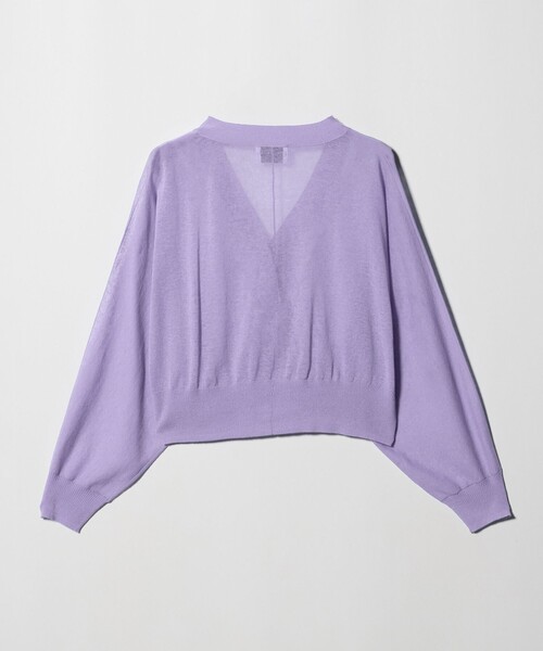 UNITED ARROWS（ユナイテッドアローズ）の「ドルマンスリーブ カーディガン ‐ウォッシャブル‐（カーディガン/ボレロ・レディース・ホワイト/ライラック/ブラック・FREE）」の20枚目の写真