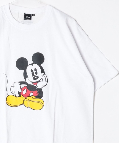 Disney(ディズニー)の「Disney/ディズニー ミッキー メンズ 半袖 オーバーサイズプリントTシャツ(Tシャツ/カットソー・メンズ・グレー系2/ベージュ系2/ライトグレー系1/ホワイト系1/ホワイト系2/ネイビー系2/グリーン系1/グレー系1・M/L/XL)」の3枚目の写真