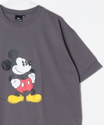 Disney/ディズニー ミッキー メンズ 半袖 オーバーサイズプリントTシャツ