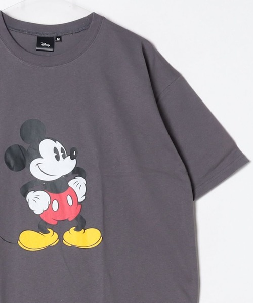 Disney(ディズニー)の「Disney/ディズニー ミッキー メンズ 半袖 オーバーサイズプリントTシャツ(Tシャツ/カットソー・メンズ・グレー系2/ベージュ系2/ライトグレー系1/ホワイト系1/ホワイト系2/ネイビー系2/グリーン系1/グレー系1・M/L/XL)」の5枚目の写真