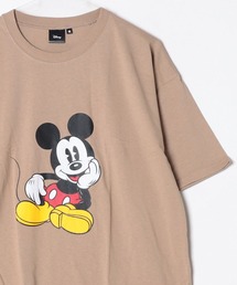 Disney/ディズニー ミッキー メンズ 半袖 オーバーサイズプリントTシャツ