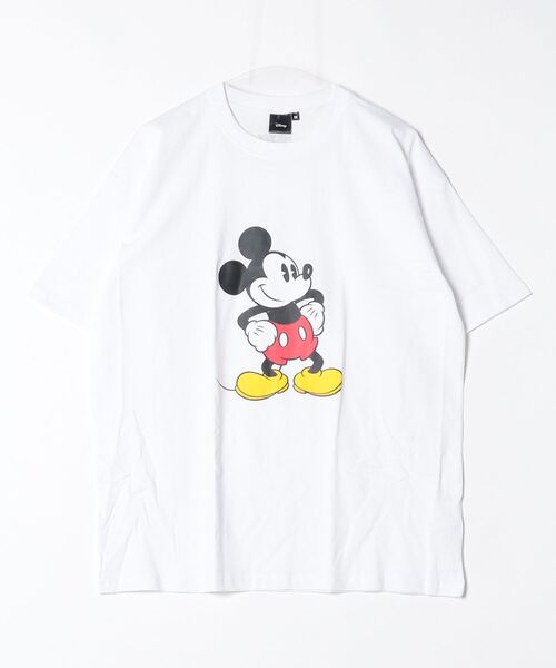 Disney(ディズニー)の「Disney/ディズニー ミッキー メンズ 半袖 オーバーサイズプリントTシャツ(Tシャツ/カットソー・メンズ・グレー系2/ベージュ系2/ライトグレー系1/ホワイト系1/ホワイト系2/ネイビー系2/グリーン系1/グレー系1・M/L/XL)」の22枚目の写真