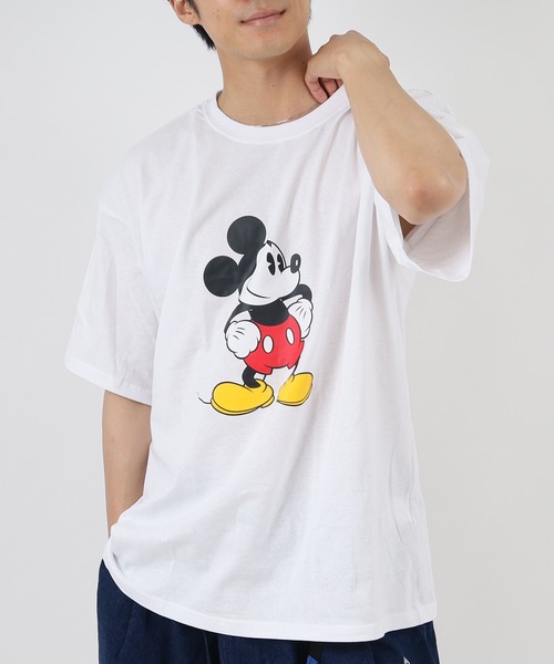 Disney(ディズニー)の「Disney/ディズニー ミッキー メンズ 半袖 オーバーサイズプリントTシャツ(Tシャツ/カットソー・メンズ・グレー系2/ベージュ系2/ライトグレー系1/ホワイト系1/ホワイト系2/ネイビー系2/グリーン系1/グレー系1・M/L/XL)」の17枚目の写真