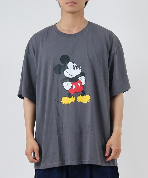 Disney(ディズニー)の「Disney/ディズニー ミッキー メンズ 半袖 オーバーサイズプリントTシャツ(Tシャツ/カットソー・メンズ・グレー系2/ベージュ系2/ライトグレー系1/ホワイト系1/ホワイト系2/ネイビー系2/グリーン系1/グレー系1・M/L/XL)」の19枚目の写真