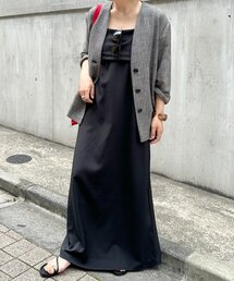 Omekashi（オメカシ）の「チェックフレアキャミワンピース（ワンピース）」