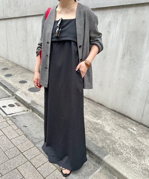 Omekashi(オメカシ)の「チェックフレアキャミワンピース(ワンピース・レディース・ブラック/ブラウン/オフホワイト・38/36)」の19枚目の写真